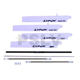  LX0701  Lynx Heli Innovations Stretch Upgrade Combo Kit Silver 130X 